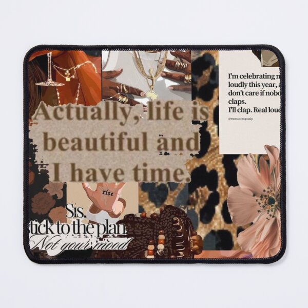 Item preview, Black Woman Definition Collage Powerful Beautiful Resilient Melanin Aesthetic Affirmation designed and sold by EatPrayLive.