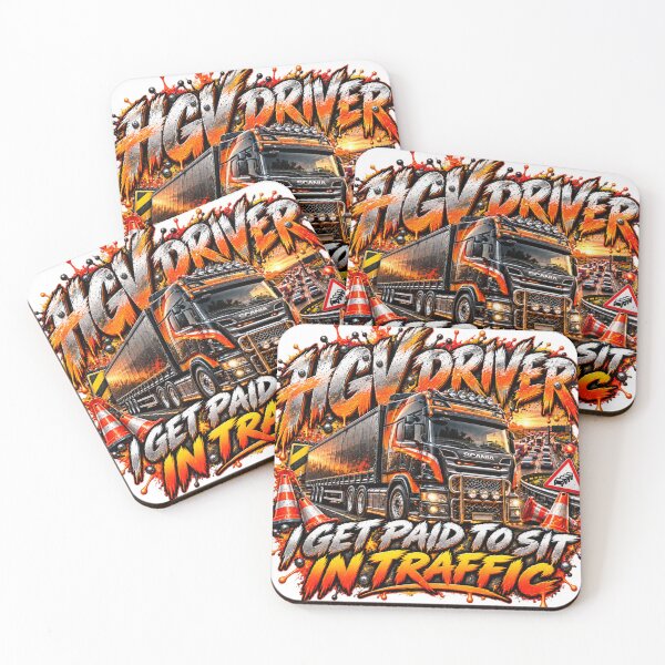 Item preview, HGV Driver Get Paid to Sit in Traffic – Funny Truck Driver Design designed and sold by RG3D Project .