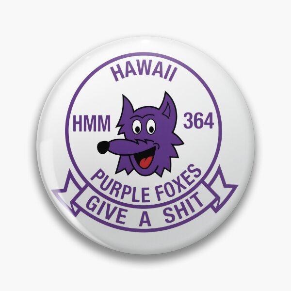 Artikelvorschau, USMC HMM-364 Purple Foxes Emblem entworfen und verkauft von CharlieDesings.