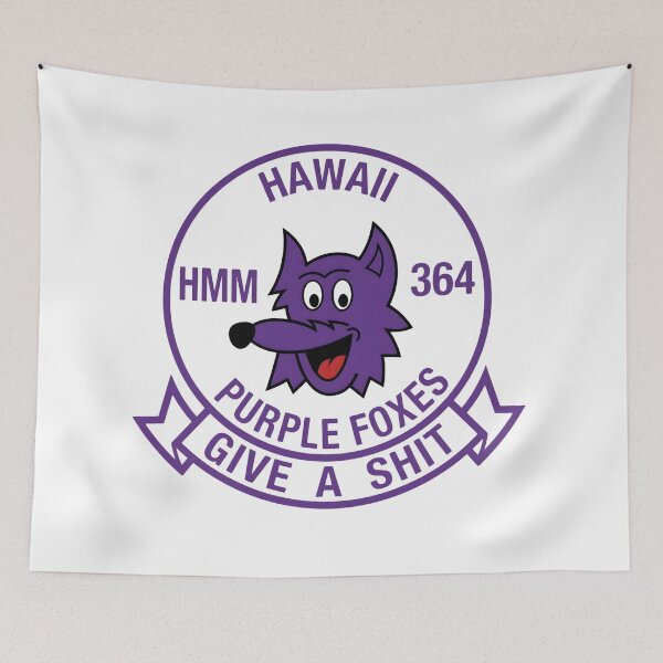 Item preview, USMC HMM-364 Purple Foxes Emblem designed and sold by CharlieDesings.