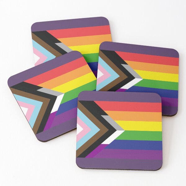 Artikelvorschau, Progress Pride Flagge mit asexuellem Chevron entworfen und verkauft von BeccaPaintmore.