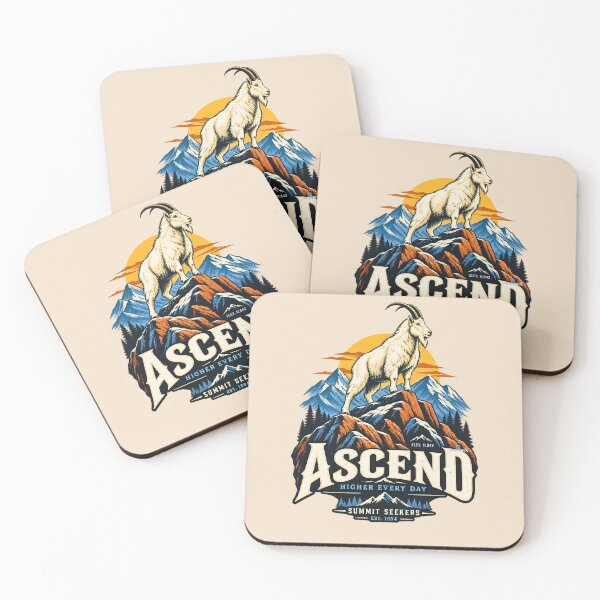 Item preview, Ascend Mountain Goat Summit Seekers designed and sold by EvergreenPark - Tee Studio.