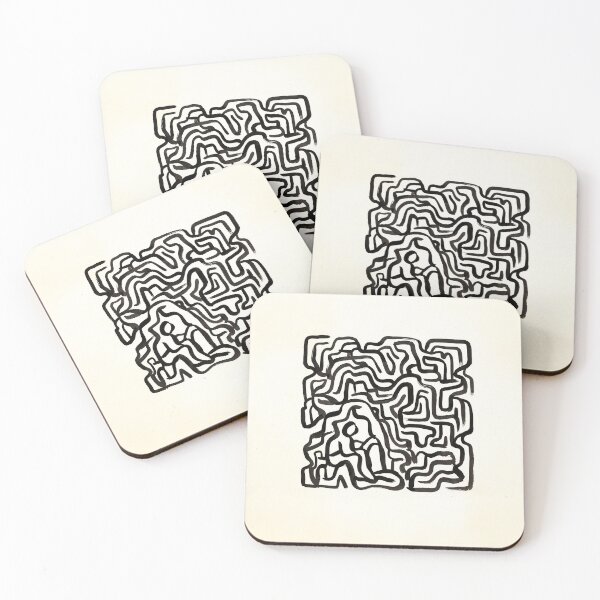Aperçu de l'œuvre Abstract Black & White Line Art créée et vendue par Home Decor Art.