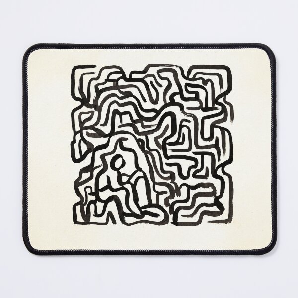 Aperçu de l'œuvre Abstract Black & White Line Art créée et vendue par Home Decor Art.