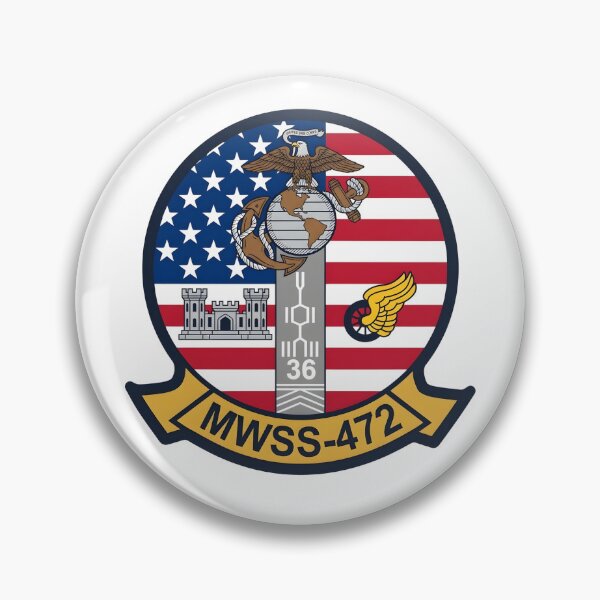 Item preview, USMC MWSS-472 Marine Wing Support Squadron 472 Emblem designed and sold by CharlieDesings.