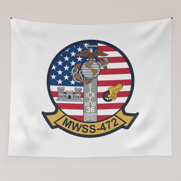 Item preview, USMC MWSS-472 Marine Wing Support Squadron 472 Emblem designed and sold by CharlieDesings.
