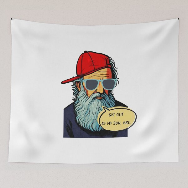 Item preview, Diogenes: Get Out Of My Sun, Bro. Funny Philosophy Pop Art designed and sold by Historical Pop Portraits.