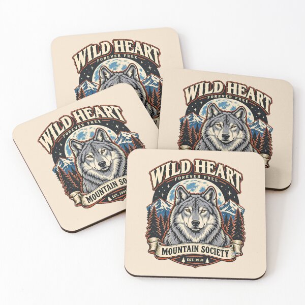 Item preview, Wild Heart Gray Wolf Adventure designed and sold by EvergreenPark - Tee Studio.