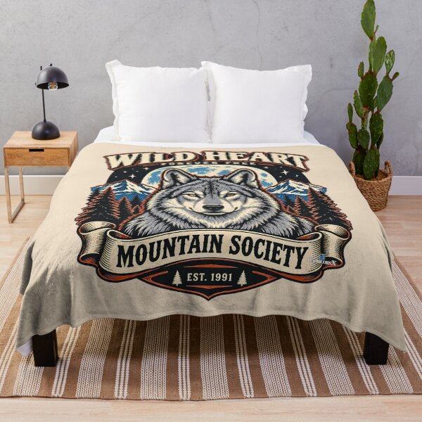 Item preview, Wild Heart Gray Wolf Adventure designed and sold by EvergreenPark - Tee Studio.