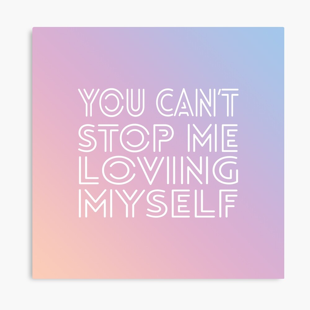 Bts You Can 39 T Stop Me Loving Myself Photographic Print By Xdarkhikarix Redbubble