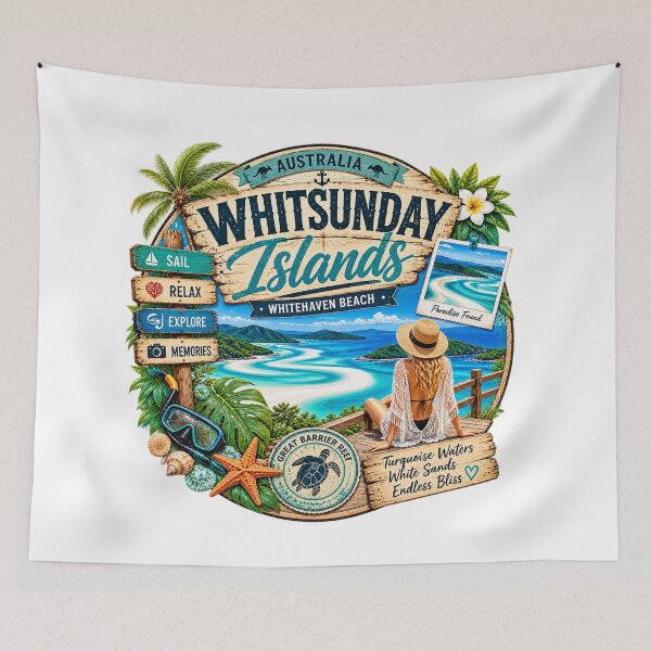 Item preview, Whitsunday Islands Australia – Whitehaven Beach Paradise designed and sold by Wandervogel123.