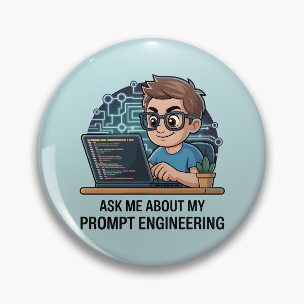 Item preview, Ask Me About My Prompt Engineering – Funny AI Tech Humor designed and sold by Jollys-ArtShop.