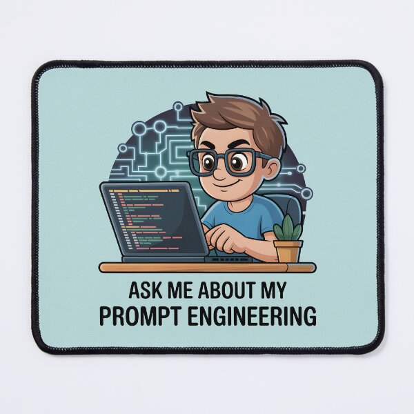 Item preview, Ask Me About My Prompt Engineering – Funny AI Tech Humor designed and sold by Jollys-ArtShop.