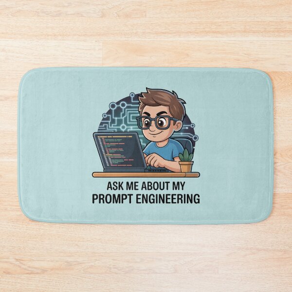 Item preview, Ask Me About My Prompt Engineering – Funny AI Tech Humor designed and sold by Jollys-ArtShop.