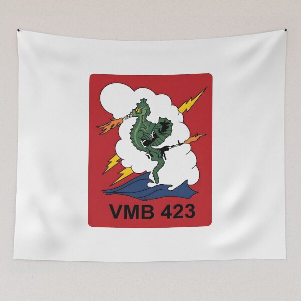 Item preview, USMC VMB-423 Marine Bombing Squadron 423 Seahorse Emblem designed and sold by CharlieDesings.