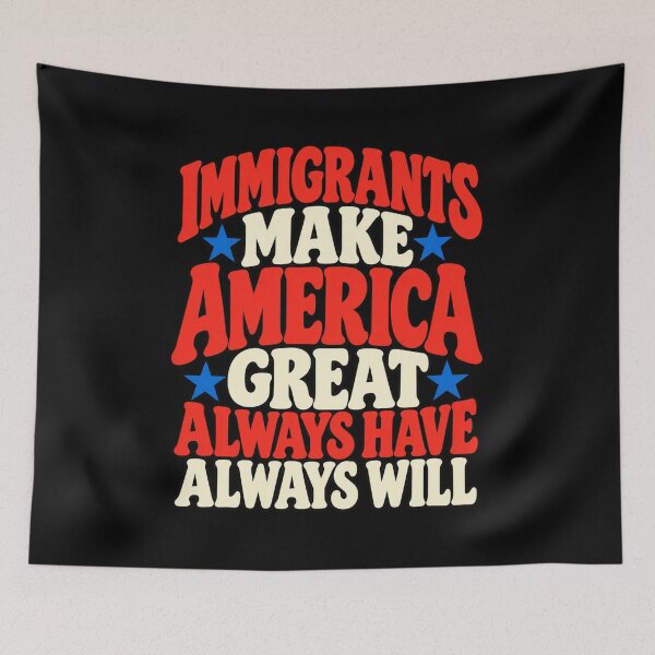Item preview, Camiseta "Los inmigrantes hacen grande a Estados Unidos. Siempre lo han hecho y siempre lo harán". designed and sold by Trendably.