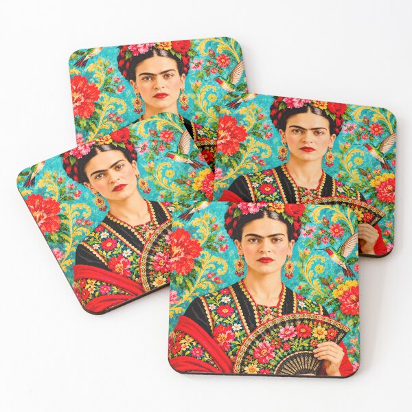 Item preview, Colorful Floral Fan Frida designed and sold by reggiemercedes.