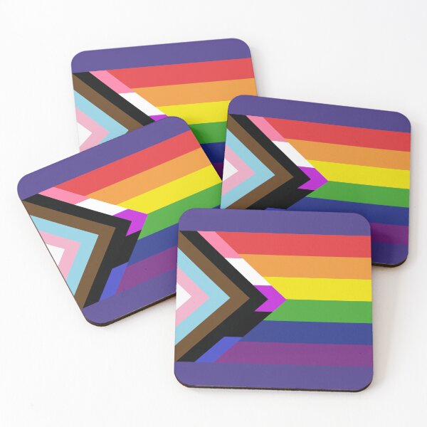 Item preview, Progress Pride Flag with Genderfluid Chevron designed and sold by BeccaPaintmore.