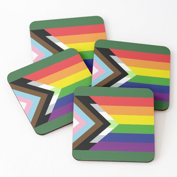 Item preview, Progress Pride Flag with Agender Chevron designed and sold by BeccaPaintmore.