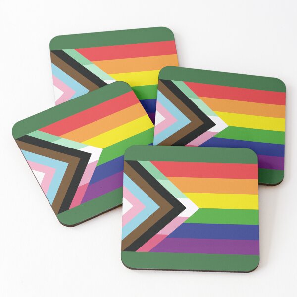 Item preview, Progress Pride Flag with abrosexual Chevron designed and sold by BeccaPaintmore.