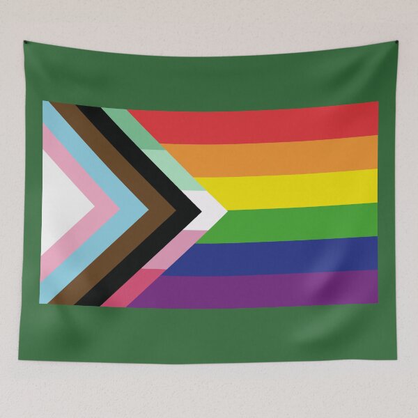 Item preview, Progress Pride Flag with abrosexual Chevron designed and sold by BeccaPaintmore.