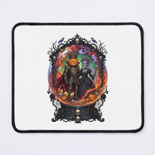 Item preview, Pumpkin King & Skeleton Queen designed and sold by StickVerse by Owais.