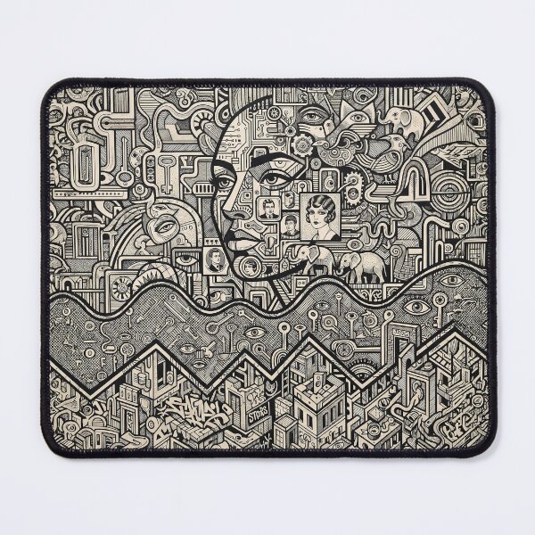 Artikelvorschau, Abstract Black & White Line Art entworfen und verkauft von Home Decor Art.