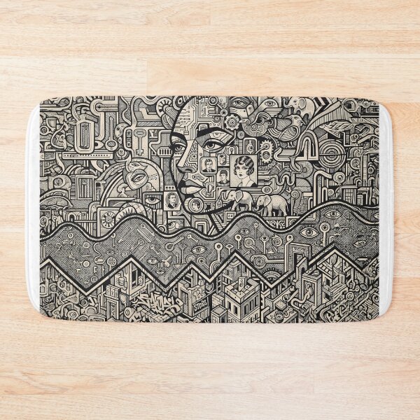Artikelvorschau, Abstract Black & White Line Art entworfen und verkauft von Home Decor Art.