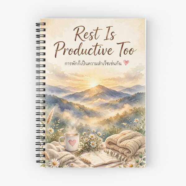 Item preview, Rest Is Productive Too Bilingual Quote designed and sold by JitMelody .