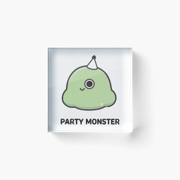Item preview, Cute Chibi Monster Party Monster Birthday Kawaii Sticker designed and sold by xiaoxiaochibi.