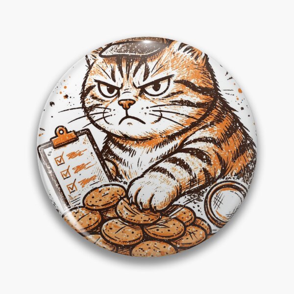 Item preview, Certified Biscuit Inspector Funny Cat Kneading Design designed and sold by TheShopier.