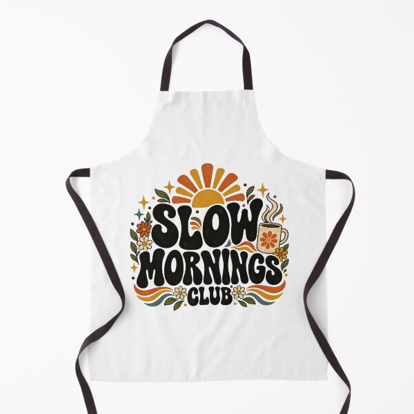 Item preview, Slow Mornings Club – Groovy 70s Typography & Vintage Coffee Design designed and sold by urbinet.