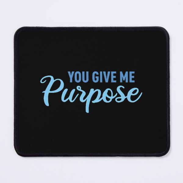 Item preview, You Give Me Purpose Inspirational Blue Typography Design designed and sold by JOEL WESBEY.