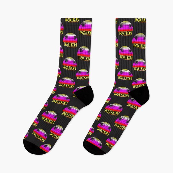Item preview, Reggae Inspired Gradient Band Design with Palm Tree Silhouette for Tropical Vibes designed and sold by JizSantG.