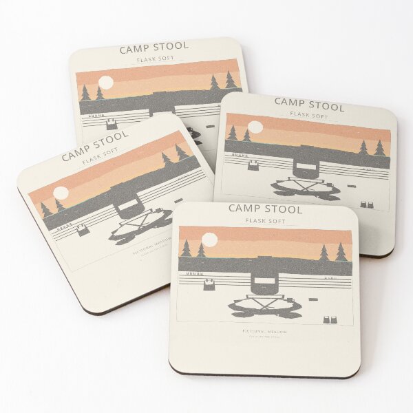 Aperçu de l'œuvre Camp Stool Flask Soft Shirt créée et vendue par T4C Tees.