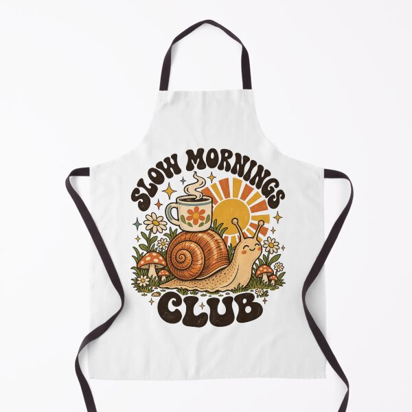 Item preview, Slow Mornings Club – Cute Vintage Snail with Coffee designed and sold by urbinet.