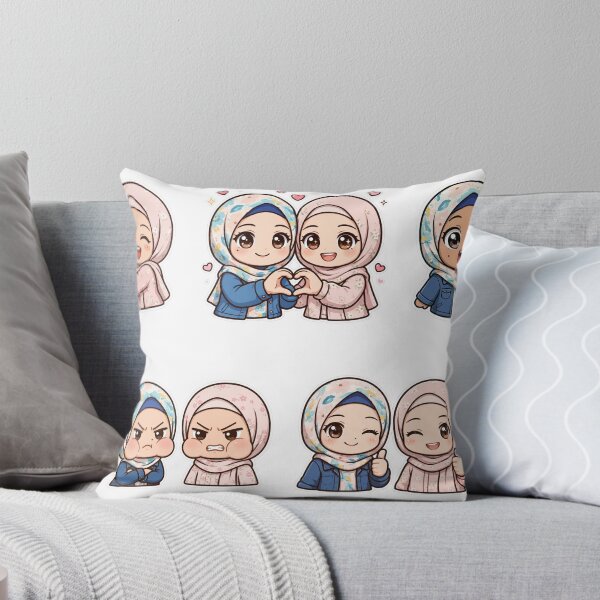 Item preview, Cute Muslim Best Friends – Love & Friendship Sticker Set designed and sold by GoldenSparkleShop.