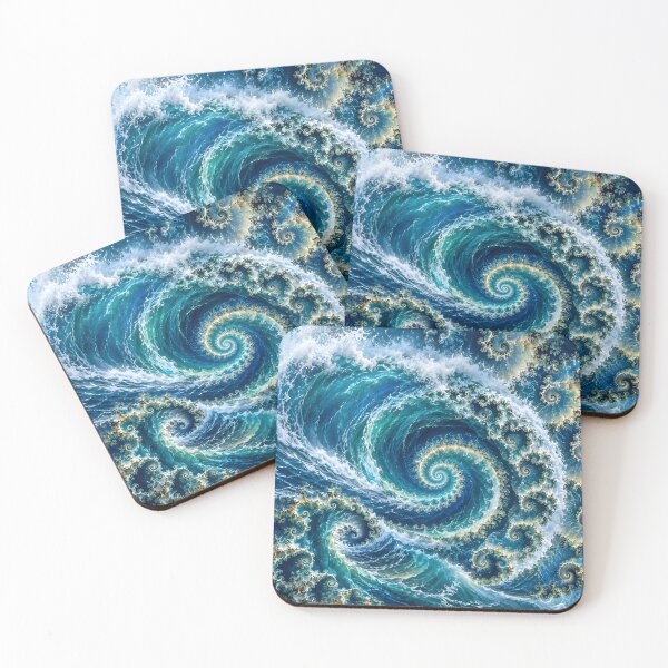 Item preview, Swirling Blue Ocean Vortex Fractal designed and sold by Sybille-Yates.