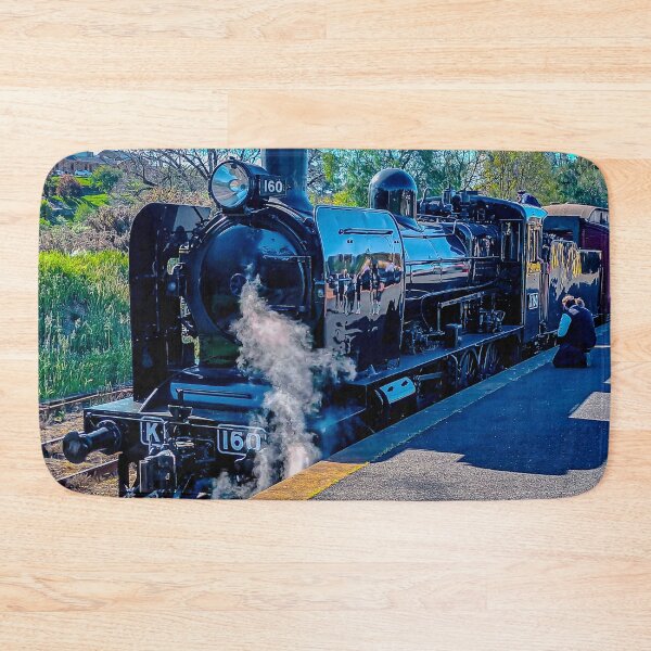 Item preview, Steam Train K 160 at Castlemaine Station - Castlemaine, Victoria, Australia designed and sold by Steven Jodoin.