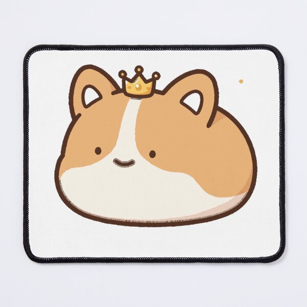 Item preview, Cute Chibi Corgi Royal Floof Crown Dog Kawaii Sticker designed and sold by xiaoxiaochibi.