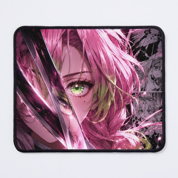 Item preview, Pink Haired Sword Warrior – Romantic Anime Blossom Swordswoman Neon Fantasy Art designed and sold by Dyan4.