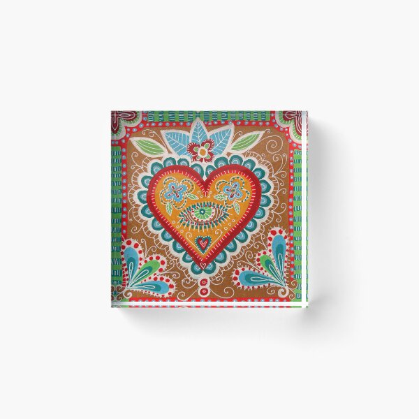 Item preview, Corazón ornamentado con flores y hojas designed and sold by Fani*.