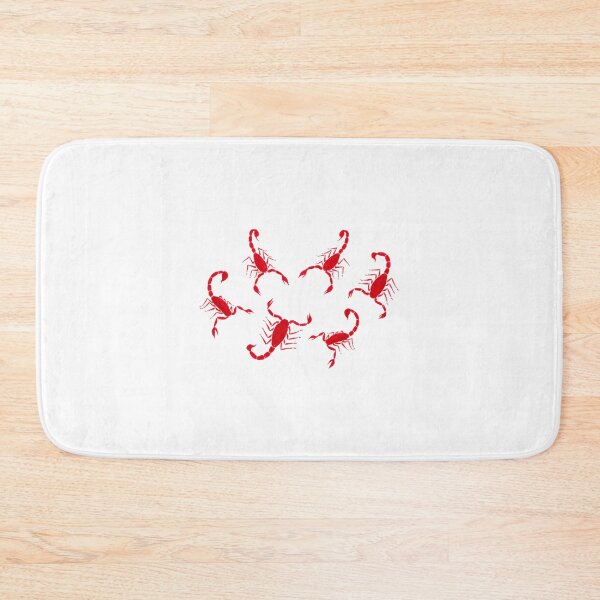 Item preview, Minimalist Scorpion Design on Aqua Blue Background designed and sold by honeylemons.