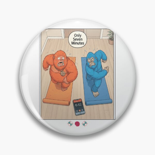 Item preview, Funny 7 Minute Yoga Bigfoot Cartoon Cute Workout Humor Design designed and sold by Whimsy Trail Co.