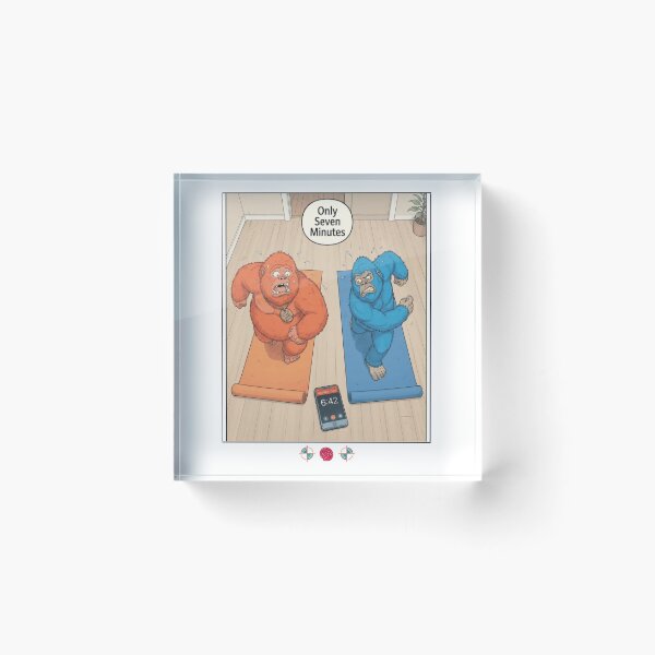 Item preview, Funny 7 Minute Yoga Bigfoot Cartoon Cute Workout Humor Design designed and sold by Whimsy Trail Co.
