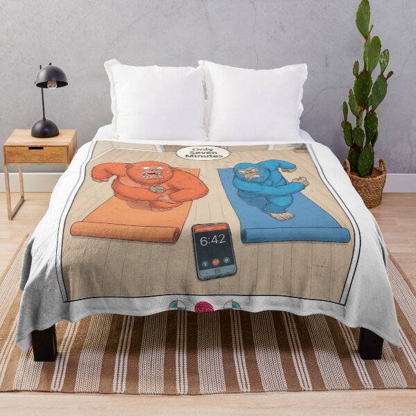 Item preview, Funny 7 Minute Yoga Bigfoot Cartoon Cute Workout Humor Design designed and sold by Whimsy Trail Co.