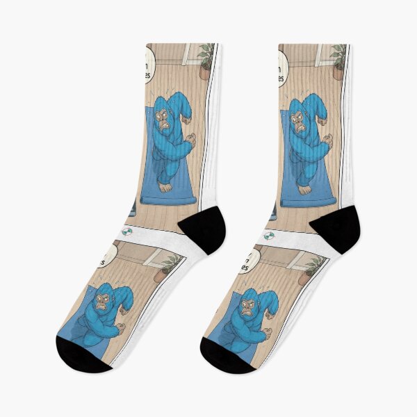 Artikelvorschau, Lustiges 7-Minuten-Yoga-Bigfoot-Cartoon-Design: Niedliches Workout mit Humor entworfen und verkauft von Whimsy Trail Co.