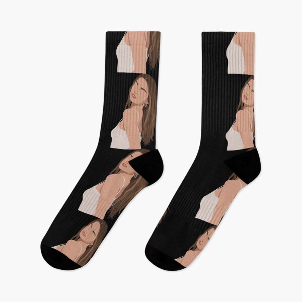 Artikelvorschau, Addison Rae Linienlose Illustration entworfen und verkauft von dsxclothing.