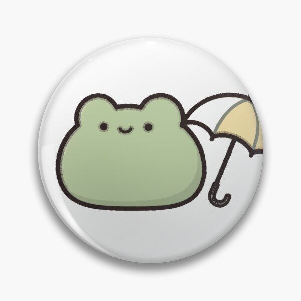 Artikelvorschau, Niedlicher Chibi-Frosch-Regenschirm-Aufkleber (Kawaii) entworfen und verkauft von xiaoxiaochibi.
