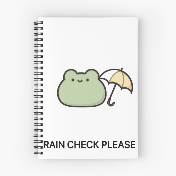 Item preview, Cute Chibi Frog Rain Check Please Umbrella Kawaii Sticker designed and sold by xiaoxiaochibi.